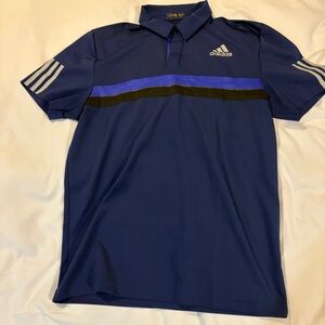 Adidas Navy Shirt with Gold Detail, Climacool